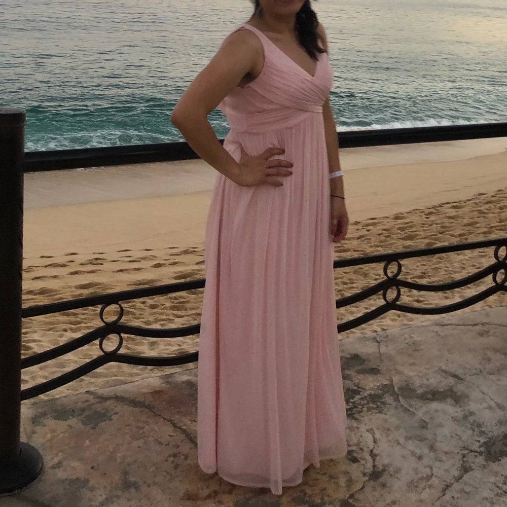 David’s Bridal Bridesmaid Dress in Petal